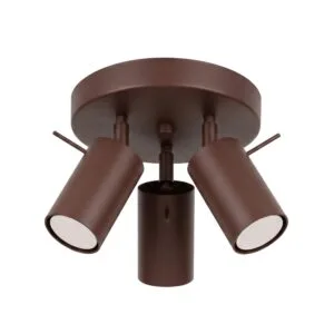 Ring 3-Light Ceiling Cluster - Brown Uncategorized Great Lighting UK Ltd