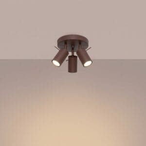 Ring 3-Light Ceiling Cluster - Brown Uncategorized Great Lighting UK Ltd
