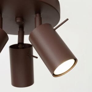 Ring 3-Light Ceiling Cluster - Brown Uncategorized Great Lighting UK Ltd