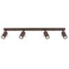 Ring 4-Light Ceiling Bar - Brown Uncategorized Great Lighting UK Ltd