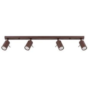 Ring 4-Light Ceiling Bar - Brown Uncategorized Great Lighting UK Ltd