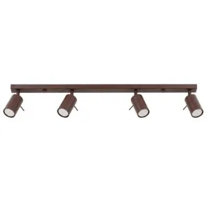 Ring 4-Light Ceiling Bar - Brown Uncategorized Great Lighting UK Ltd