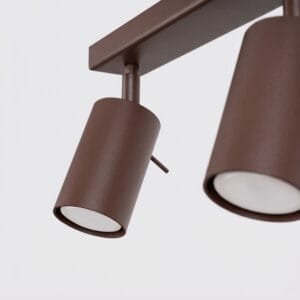 Ring 6-Light Ceiling Bar - Brown Uncategorized Great Lighting UK Ltd