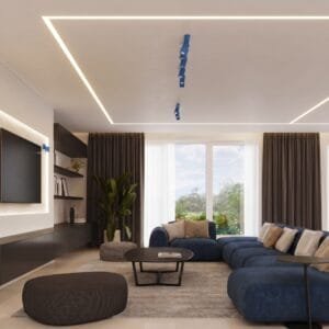 Ring Wall Spotlight - Azure Modern Adjustable Wall Lights Great Lighting UK Ltd