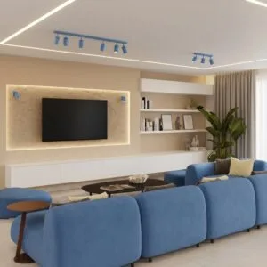 Ring 2-Light Ceiling Bar - Azure 2 Light Spotlight Great Lighting UK Ltd