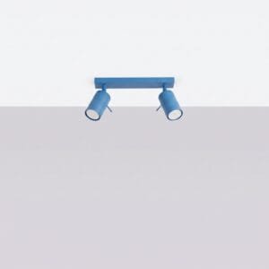 Ring 2-Light Ceiling Bar - Azure 2 Light Spotlight Great Lighting UK Ltd