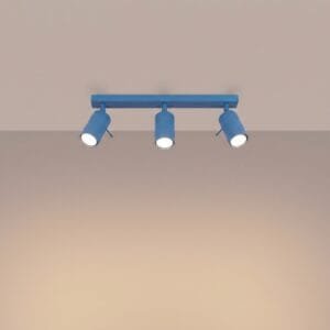 Ring 3-Light Ceiling Bar - Azure 3 Light Spotlights Great Lighting UK Ltd