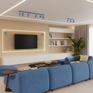 Ring 4-Light Ceiling Bar - Azure 4 Light Spotlights Great Lighting UK Ltd