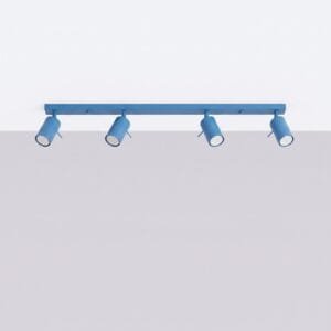 Ring 4-Light Ceiling Bar - Azure 4 Light Spotlights Great Lighting UK Ltd