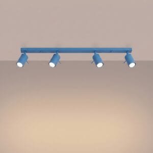 Ring 4-Light Ceiling Bar - Azure 4 Light Spotlights Great Lighting UK Ltd