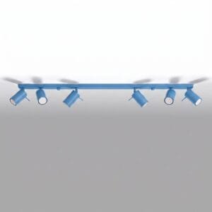 Ring 6-Light Ceiling Bar - Azure 6 Light Spotlights Great Lighting UK Ltd