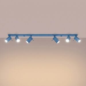 Ring 6-Light Ceiling Bar - Azure 6 Light Spotlights Great Lighting UK Ltd