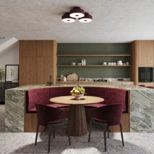 OMIQ Burgundy Ceiling Light Uncategorized Great Lighting UK Ltd