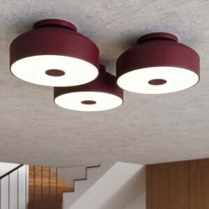 OMIQ Burgundy Ceiling Light Uncategorized Great Lighting UK Ltd