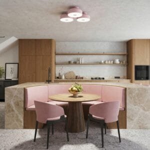 OMIQ Pink Ceiling Light Uncategorized Great Lighting UK Ltd