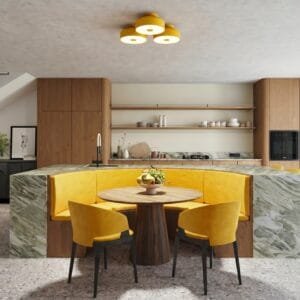 OMIQ Yellow Ceiling Light Uncategorized Great Lighting UK Ltd