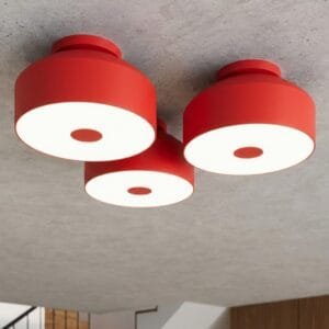 OMIQ Red Ceiling Light Uncategorized Great Lighting UK Ltd