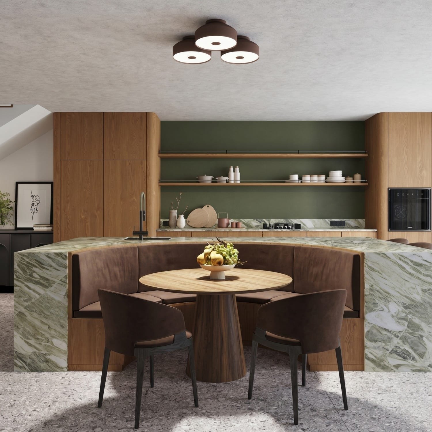 OMIQ Brown Ceiling Light Uncategorized Great Lighting UK Ltd
