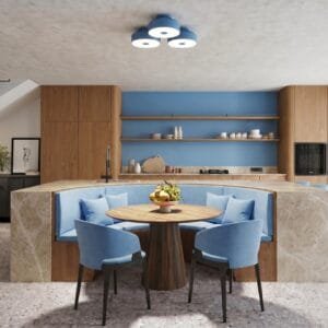 OMIQ Azure Ceiling Light Coloured Ceiling Lights Great Lighting UK Ltd