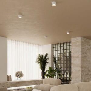 MODO 1 White Ceiling Light Single Kitchen Spotlights Great Lighting UK Ltd