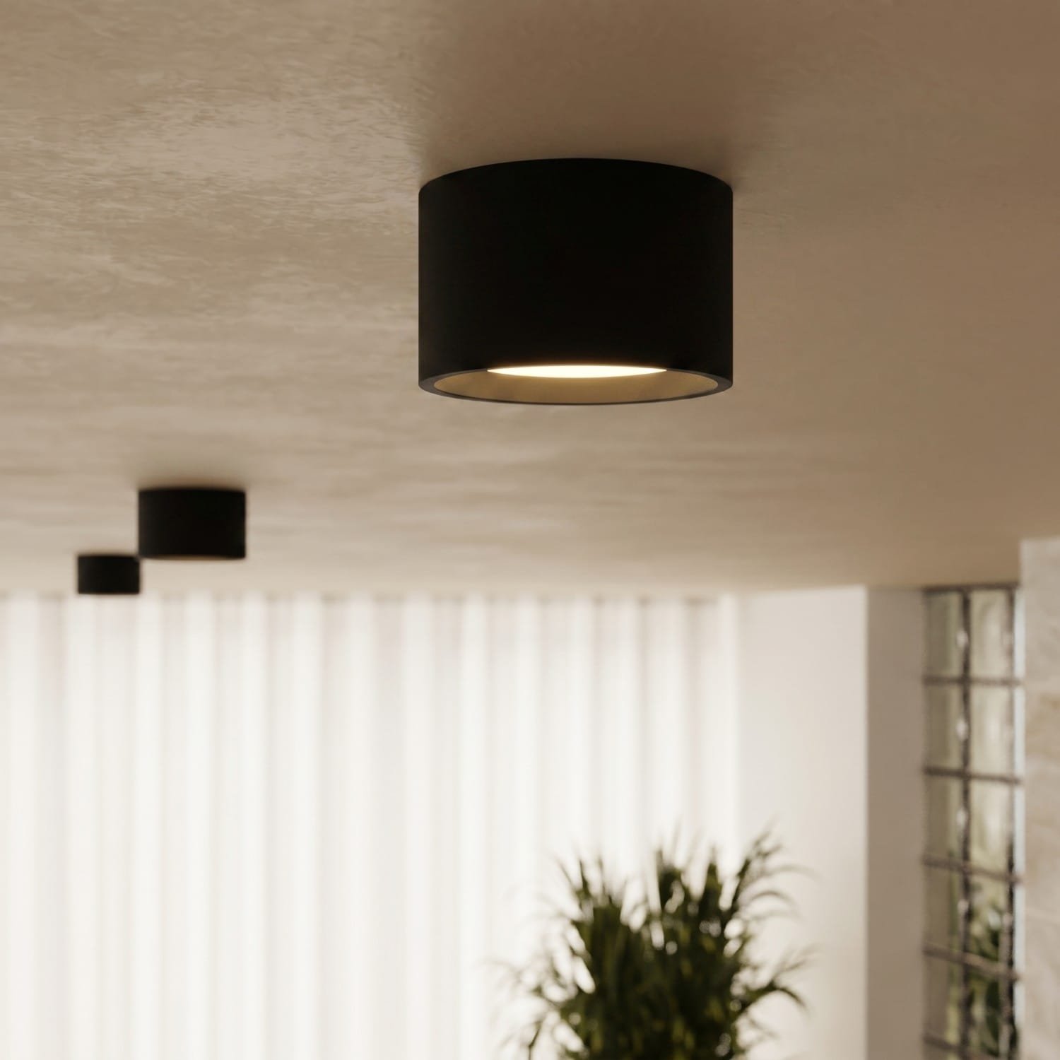 MODO 2 Black Ceiling Light Uncategorized Great Lighting UK Ltd