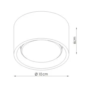 MODO 1 Beige Ceiling Light Single Kitchen Spotlights Great Lighting UK Ltd