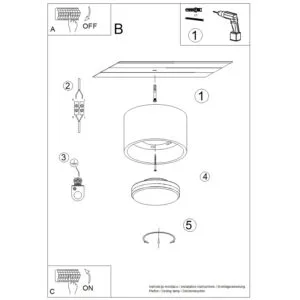 MODO 1 Beige Ceiling Light Single Kitchen Spotlights Great Lighting UK Ltd