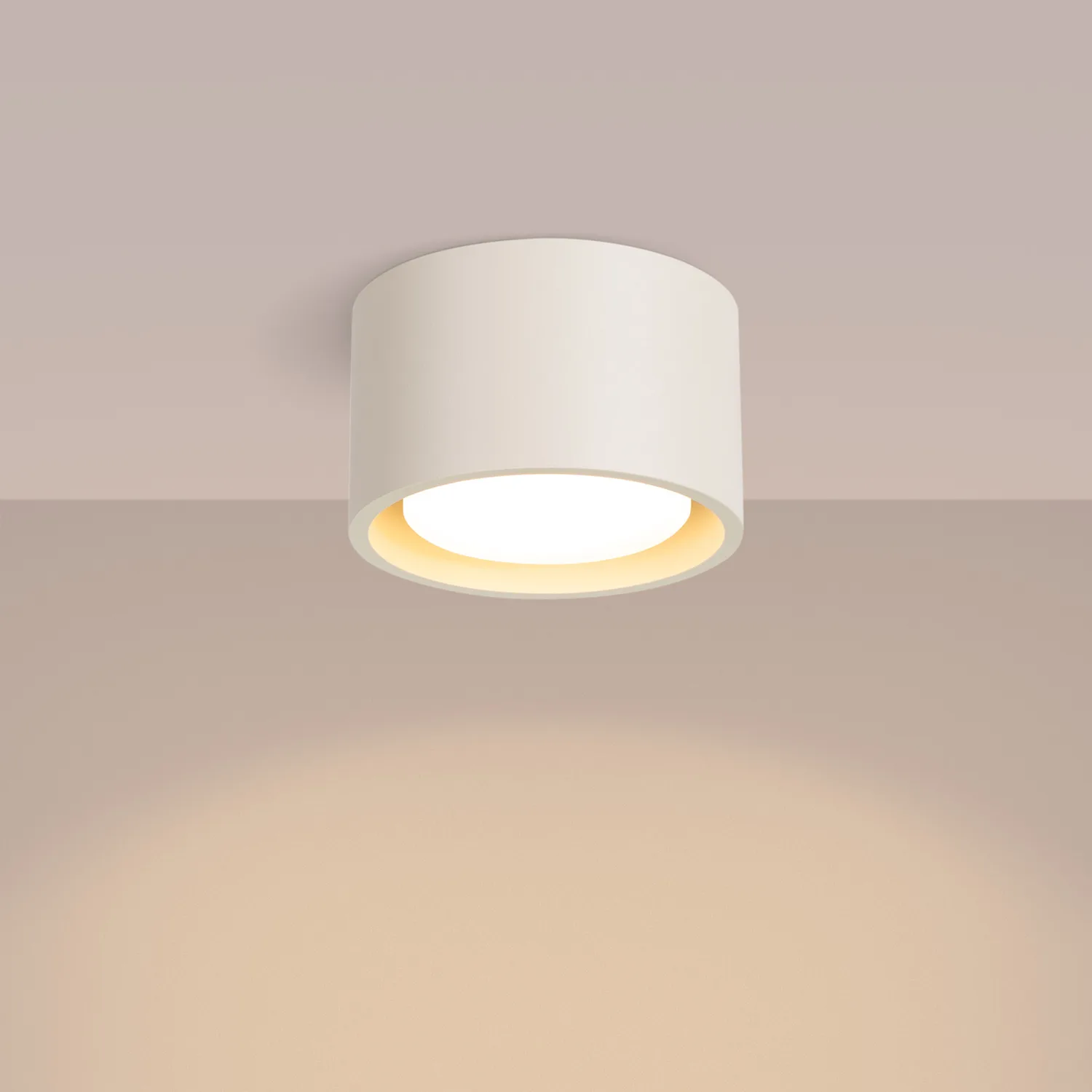 MODO 1 Beige Ceiling Light Single Kitchen Spotlights Great Lighting UK Ltd