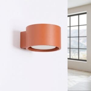 MODO 1 Red Ochre Wall Light Uncategorized Great Lighting UK Ltd