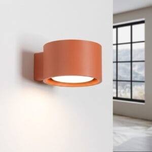 MODO 1 Red Ochre Wall Light Uncategorized Great Lighting UK Ltd