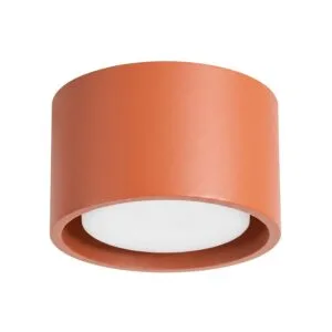 MODO 1 Red Ochre Ceiling Light Single Kitchen Spotlights Great Lighting UK Ltd