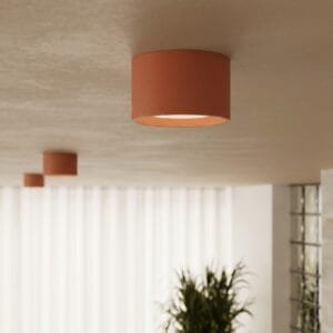 MODO 1 Red Ochre Ceiling Light Uncategorized Great Lighting UK Ltd