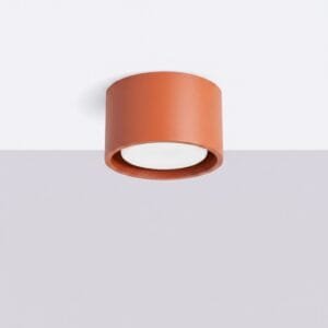 MODO 1 Red Ochre Ceiling Light Uncategorized Great Lighting UK Ltd