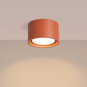 MODO 1 Red Ochre Ceiling Light Uncategorized Great Lighting UK Ltd