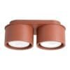 MODO 2 Red Ochre Ceiling Light Uncategorized Great Lighting UK Ltd