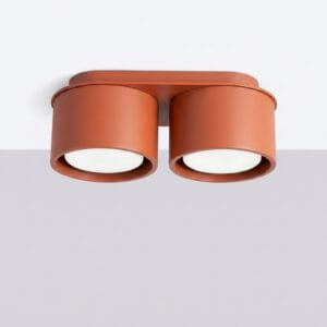 MODO 2 Red Ochre Ceiling Light Uncategorized Great Lighting UK Ltd