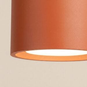 MODO 2 Red Ochre Ceiling Light Uncategorized Great Lighting UK Ltd