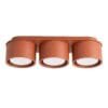 MODO 3 Red Ochre Ceiling Light Uncategorized Great Lighting UK Ltd