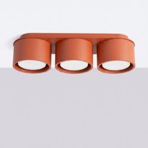 MODO 3 Red Ochre Ceiling Light Uncategorized Great Lighting UK Ltd