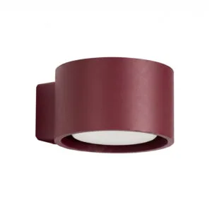 MODO 1 Burgundy Wall Light Coloured Wall Lights Great Lighting UK Ltd