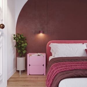 MODO 1 Burgundy Wall Light Uncategorized Great Lighting UK Ltd