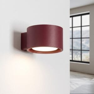 MODO 1 Burgundy Wall Light Uncategorized Great Lighting UK Ltd