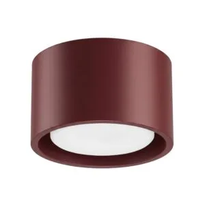 MODO 1 Burgundy Ceiling Light Single Kitchen Spotlights Great Lighting UK Ltd