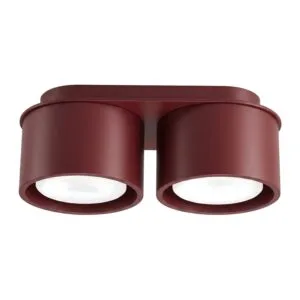 MODO 2 Burgundy Ceiling Light 2 Light Spotlight Great Lighting UK Ltd