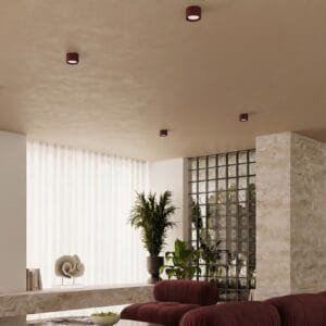 MODO 2 Burgundy Ceiling Light Uncategorized Great Lighting UK Ltd