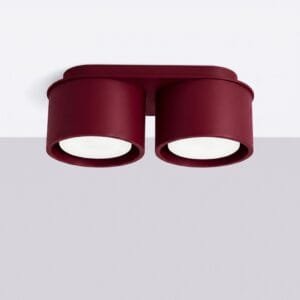MODO 2 Burgundy Ceiling Light Uncategorized Great Lighting UK Ltd