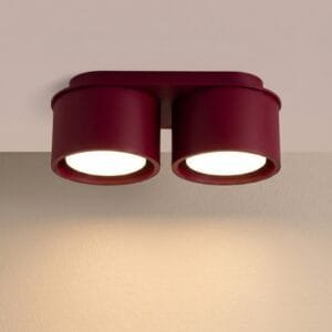 MODO 2 Burgundy Ceiling Light Uncategorized Great Lighting UK Ltd