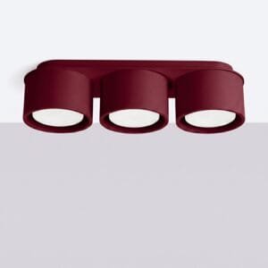 MODO 3 Burgundy Ceiling Light Uncategorized Great Lighting UK Ltd