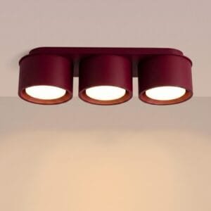 MODO 3 Burgundy Ceiling Light Uncategorized Great Lighting UK Ltd