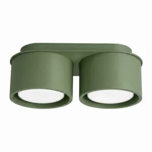 MODO 2 Olive Green Ceiling Light 2 Light Spotlight Great Lighting UK Ltd